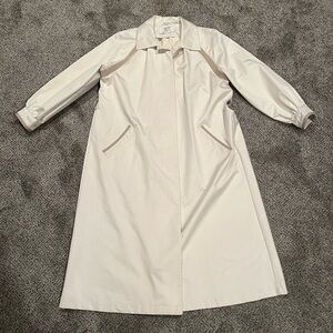Valentino Long Cream Rain Jacket (no belt) Women’s Size 8